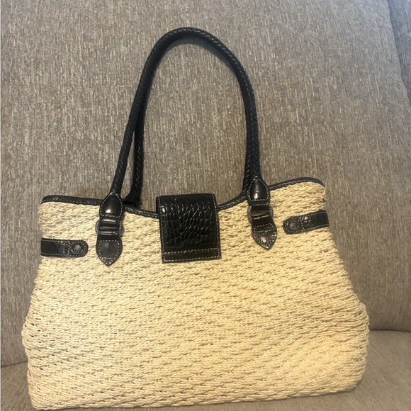 BRIGHTON Raffia handbag. This beautiful bag is in like-new condition. - Picture 2 of 7